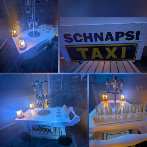 Schnapsi Taxi Collage Beckertainment